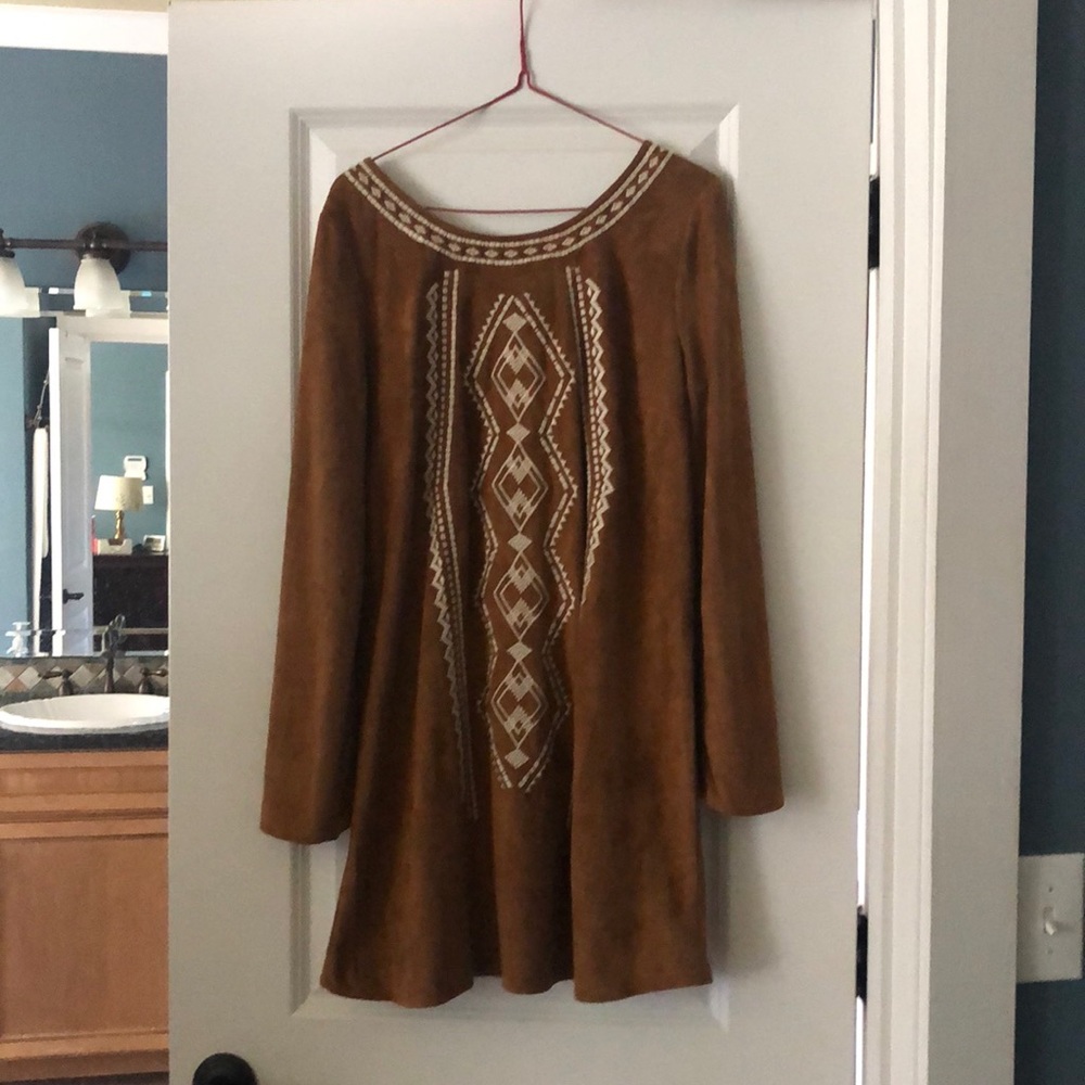 Jealous Tomato suede type dress